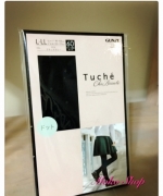 Tuch`e 排列小圓點60丹花紋褲襪 特性：60丹厚度+附足型設計+腳尖透明 (GUNZE グンゼ )